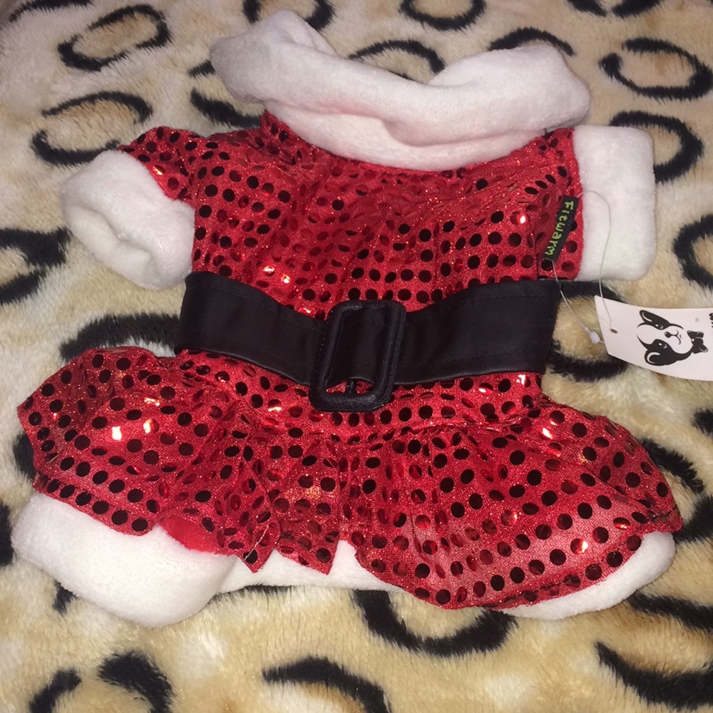 Fitwarm sequined Santa suit dress jacket sz small